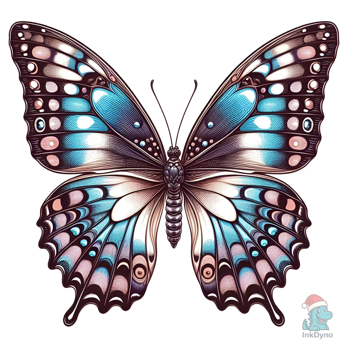 Beautiful Butterfly Transparent Clip