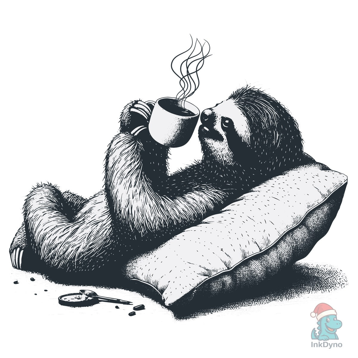 Relaxing Sloth Coffee Tee