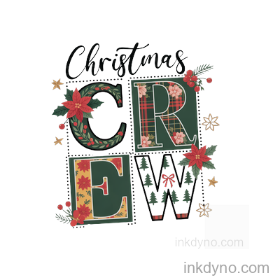 464. Preppy Crew DTF Transfer – Ready to Press (Christmas)