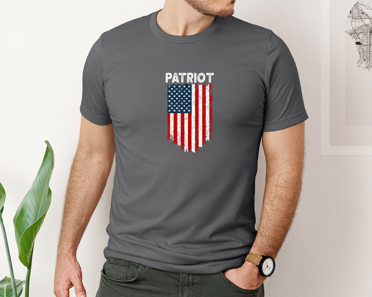 brand:Bella Canvas|color:Asphalt|Patriot 5 Graphic T-Shirt