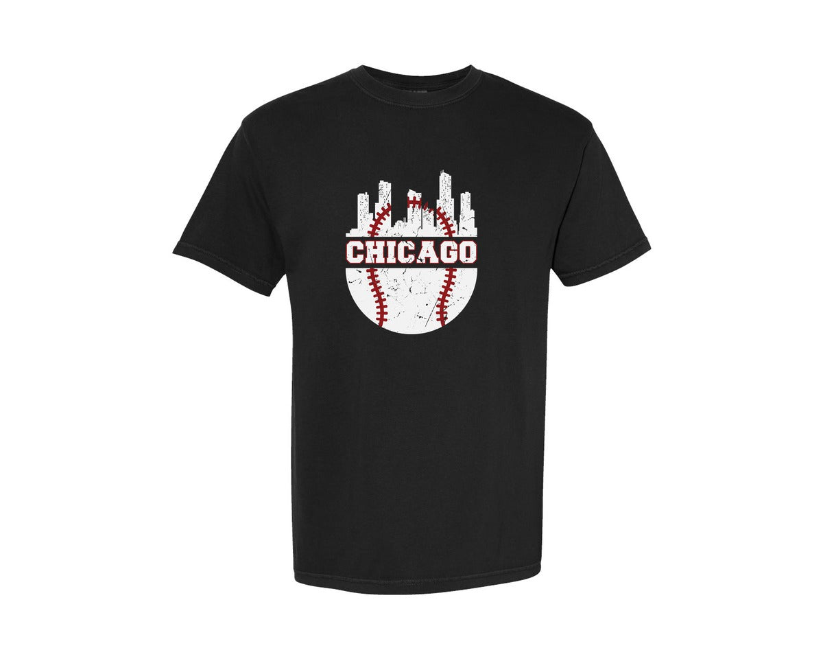 brand:Comfort Colors|color:Black|Chicago 13 Graphic T-Shirt