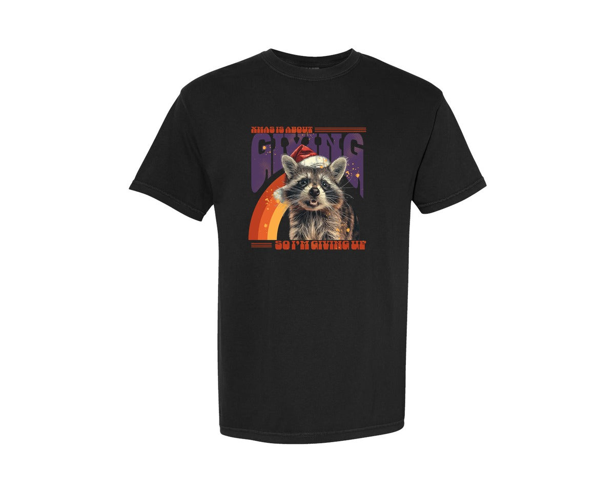 brand:Comfort Colors|color:Black|90S Racoon Bootleg Tshirt Design Graphic T-Shirt