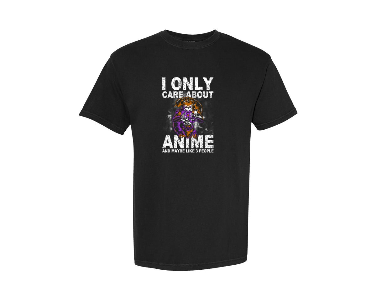 brand:Comfort Colors|color:Black|I Only Care About Anime T Shirt 2 Graphic T-Shirt
