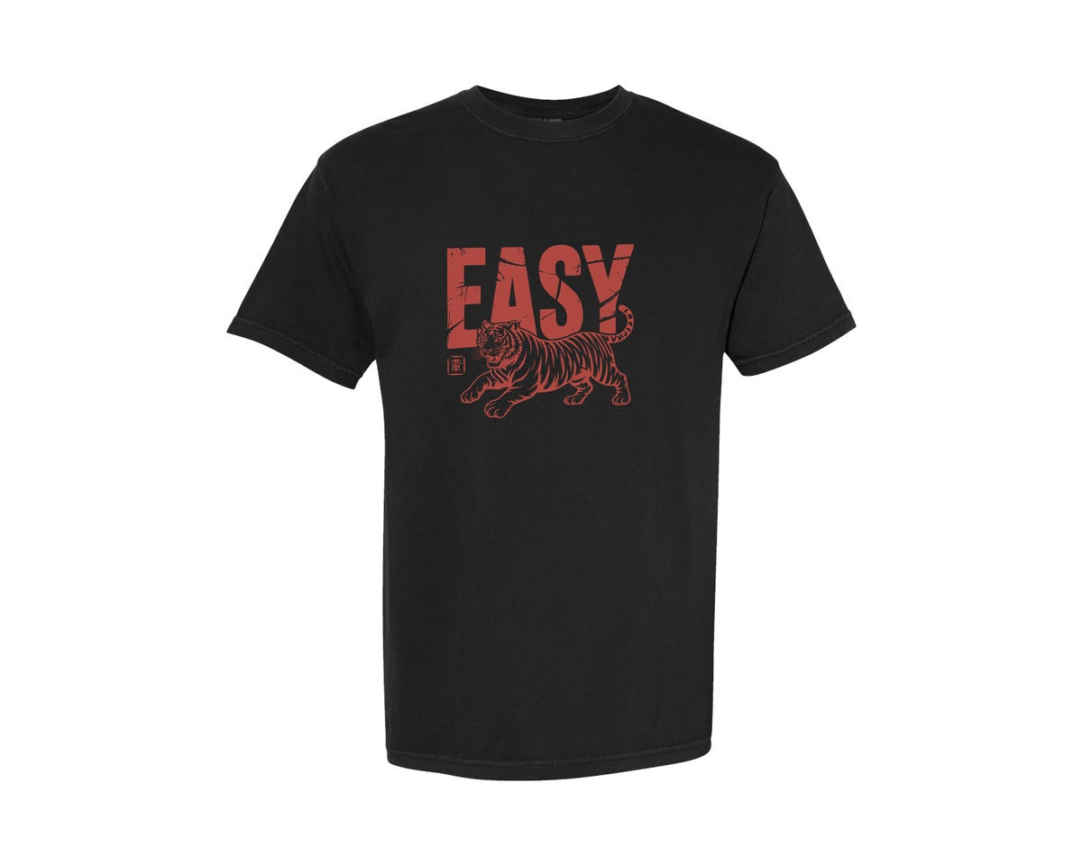 brand:Comfort Colors|color:Black|Vintage Easy Tiger Retro Boho Graphic T-Shirt