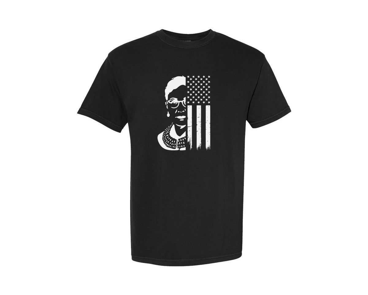brand:Comfort Colors|color:Black|When Injustice Becomes Law Usa Flag Graphic T-Shirt