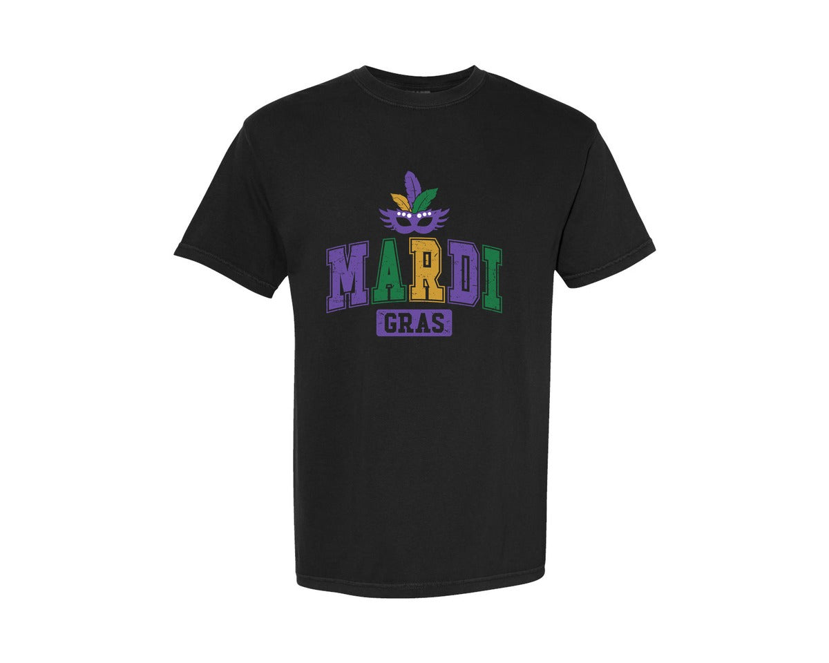 brand:Comfort Colors|color:Black|Mardi Gras Mardi Gras Shirt Graphic T-Shirt