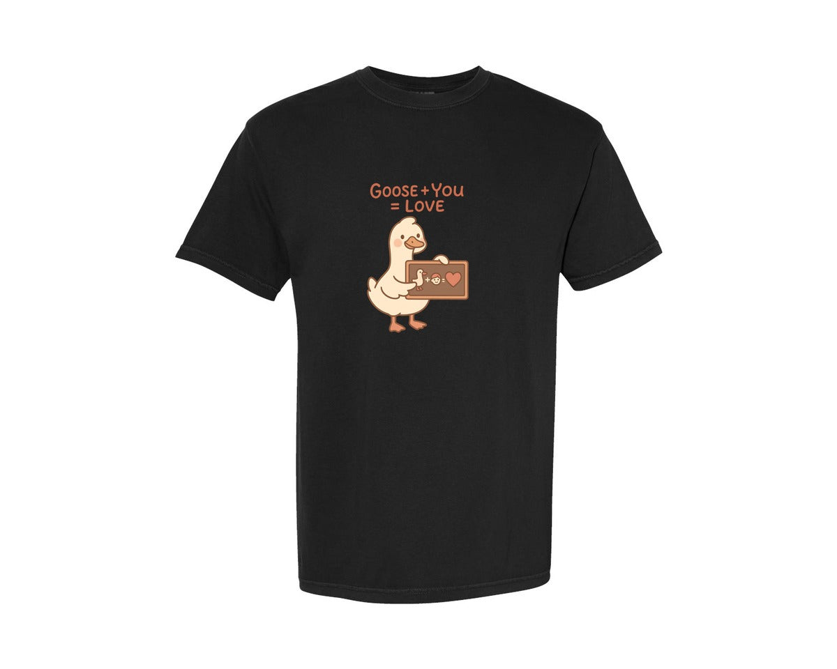 brand:Comfort Colors|color:Black|Coquette Valentine Goose Goose You Graphic T-Shirt