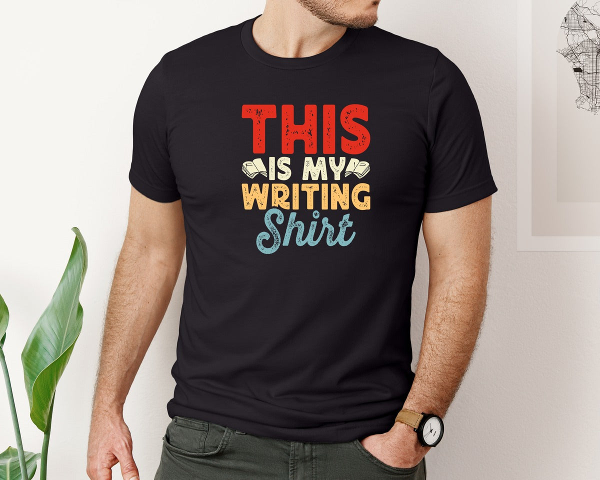 brand:Bella Canvas|color:Black|Funny Book Writer Author T Shirt Design 75 Graphic T-Shirt