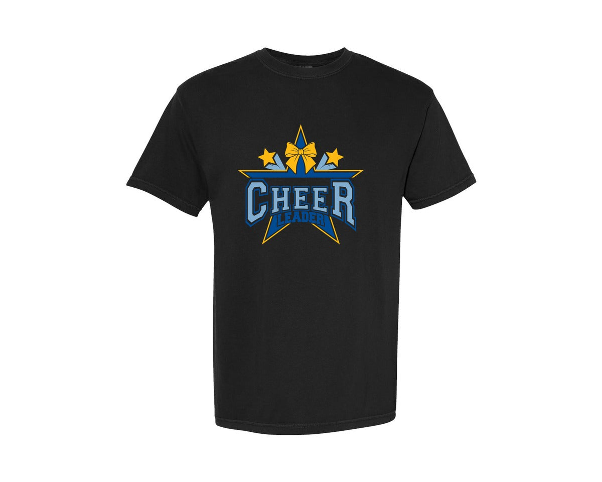 brand:Comfort Colors|color:Black|Cheerleader Team Name Logo Shirt Graphic T-Shirt