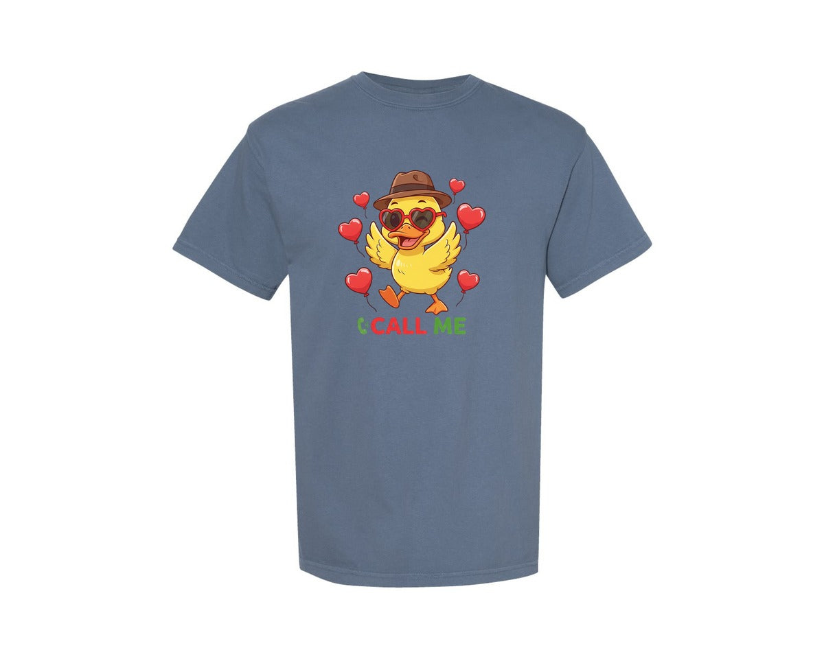 brand:Comfort Colors|color:Blue Jean|Valentines Duck Hunting 2 Graphic T-Shirt