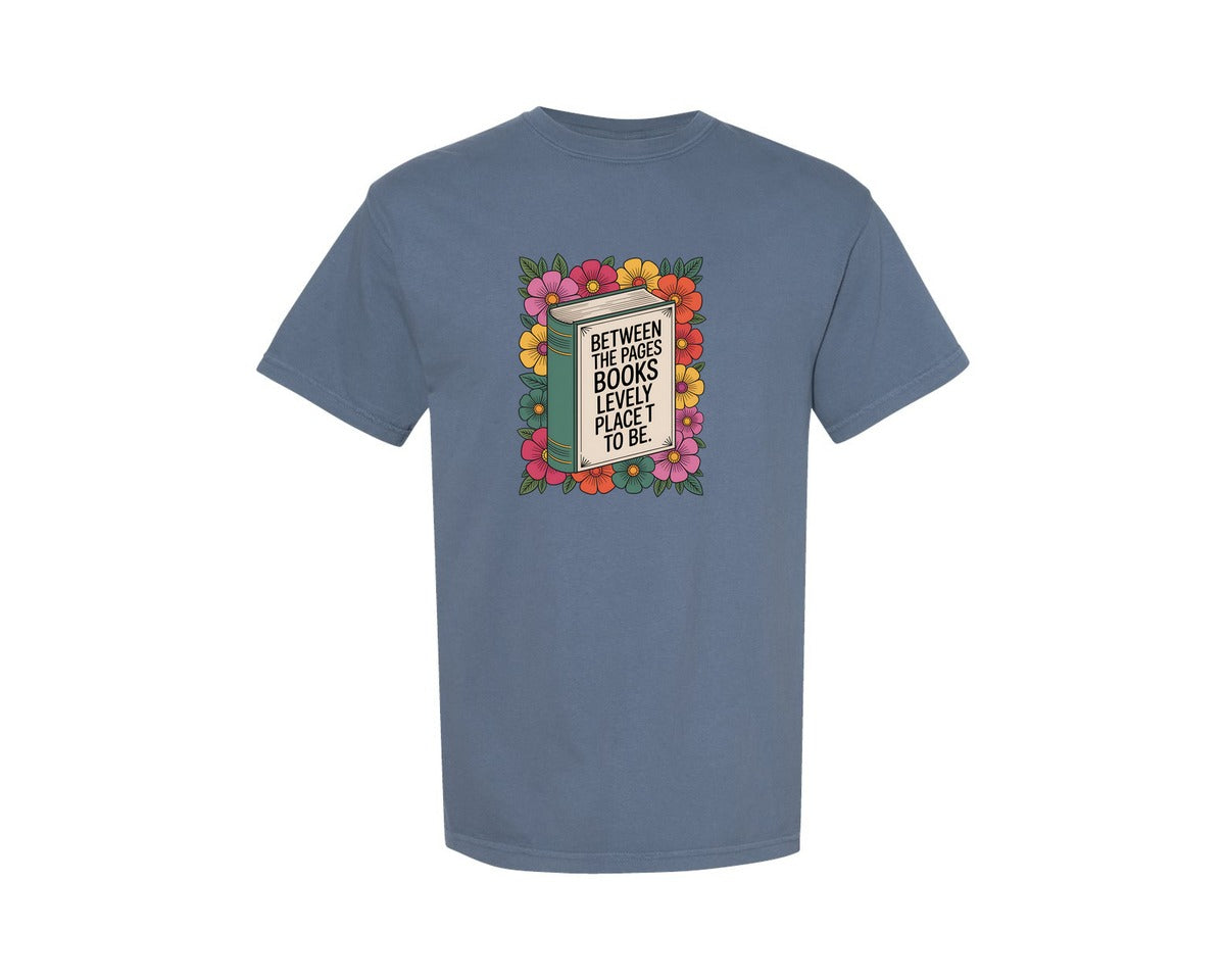 brand:Comfort Colors|color:Blue Jean|Reading Graphic T-Shirt