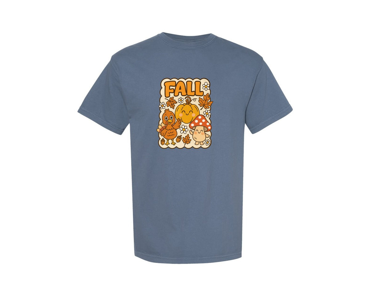 brand:Comfort Colors|color:Blue Jean|Retro Halloween Ghost Graphic T-Shirt