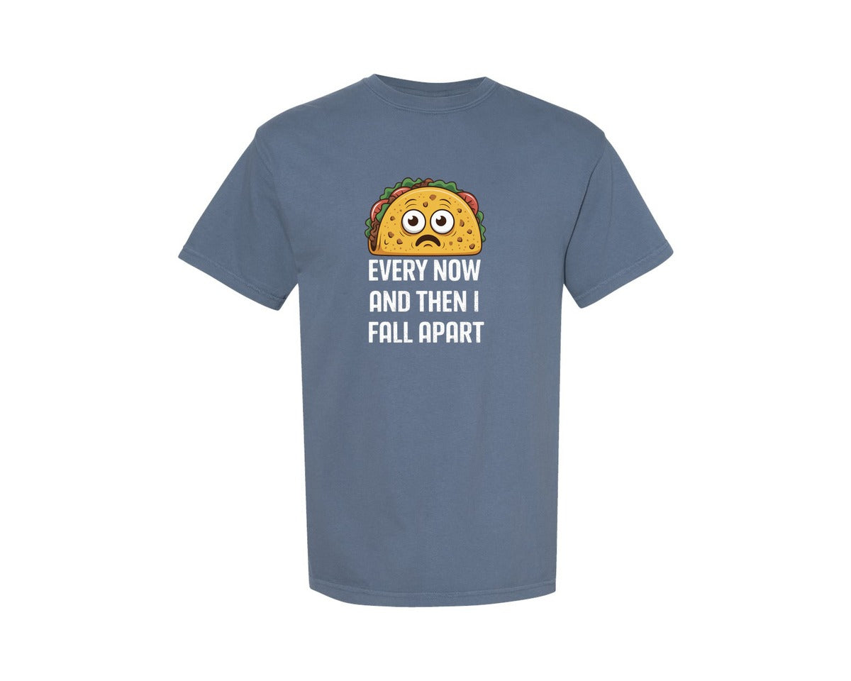 brand:Comfort Colors|color:Blue Jean|Funny Sad Taco Quote Cute Sad Taco Graphic T-Shirt