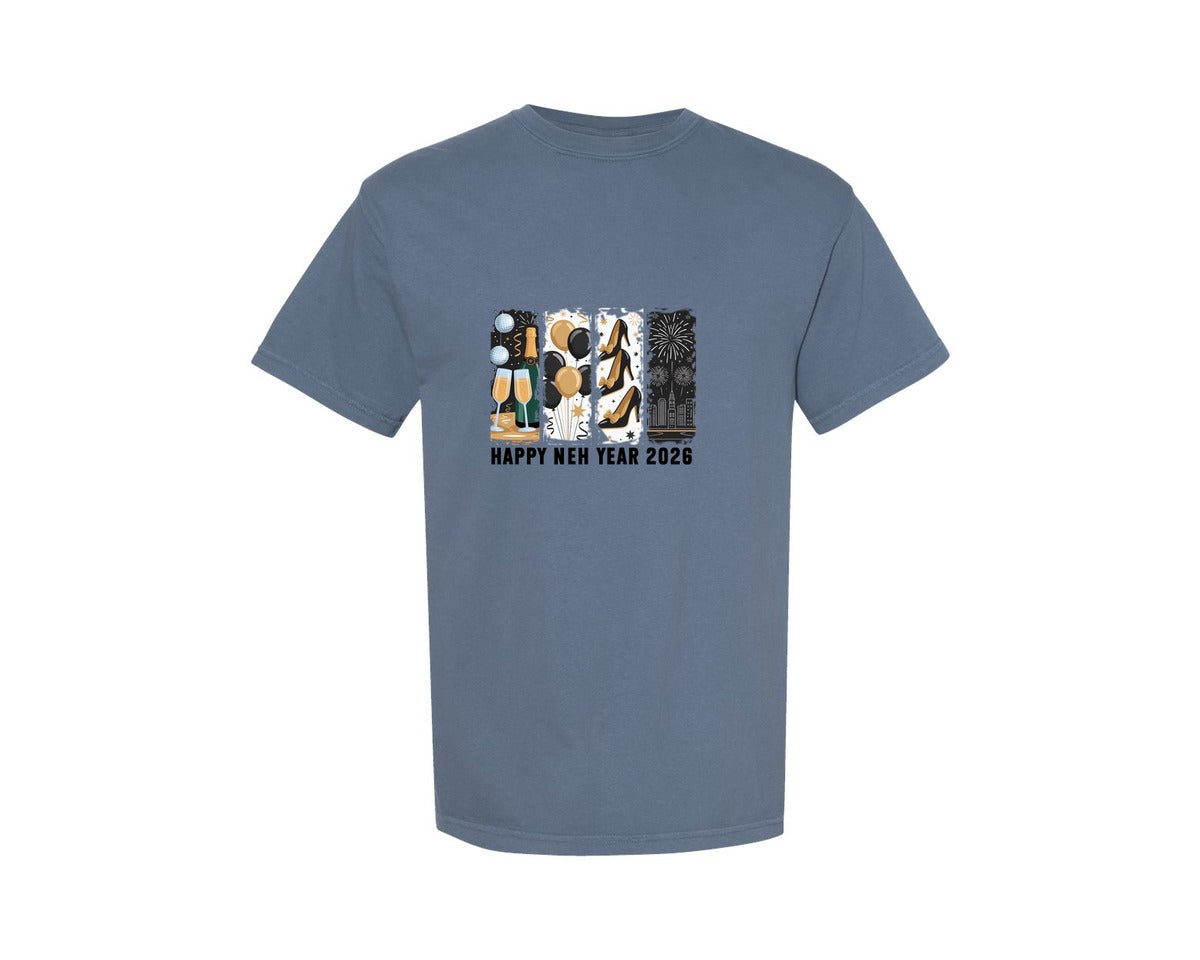 brand:Comfort Colors|color:Blue Jean|New Year New Years 2026 Graphic T-Shirt