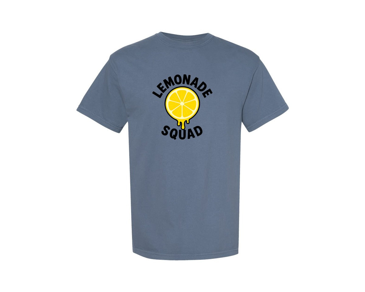brand:Comfort Colors|color:Blue Jean|Lemonade Squad Summer T Shirt Design Graphic T-Shirt