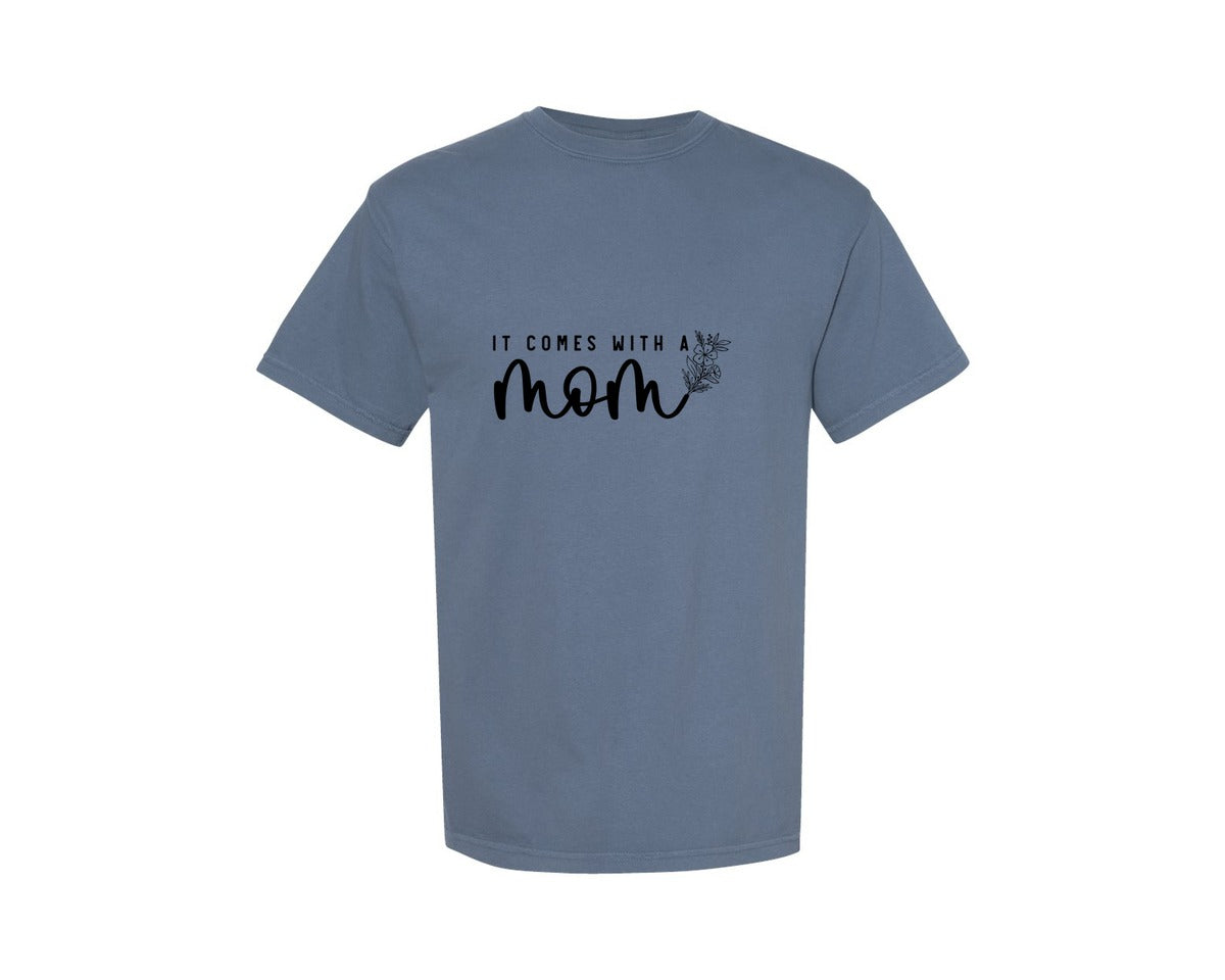 brand:Comfort Colors|color:Blue Jean|Life Doesnt Come With A Manual Sleeve Graphic T-Shirt