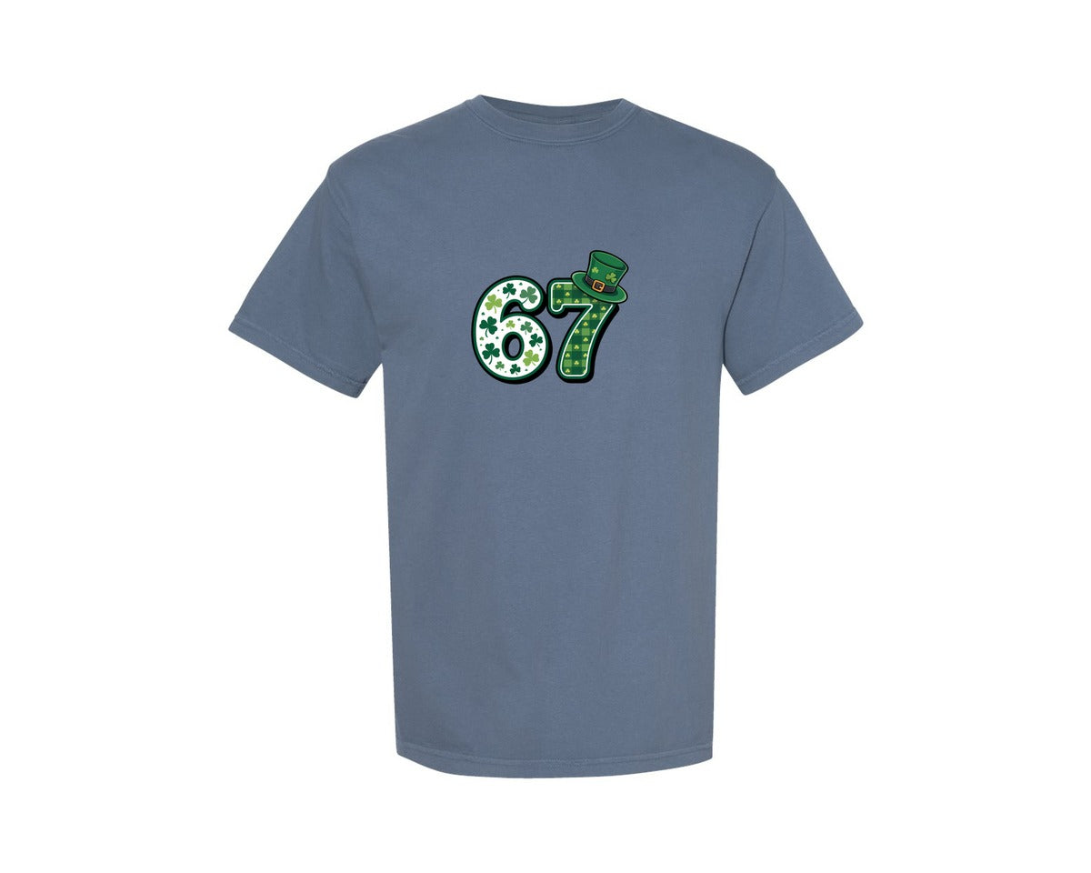 brand:Comfort Colors|color:Blue Jean|67 St Patricks Day T Shirt Design Graphic T-Shirt