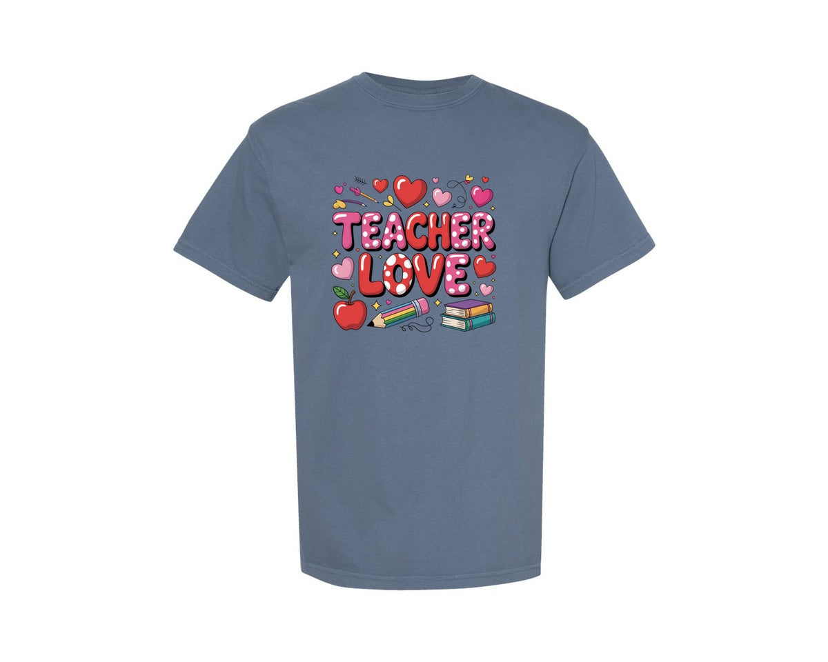 brand:Comfort Colors|color:Blue Jean|All Booked For Valentines Book Love 9 Graphic T-Shirt