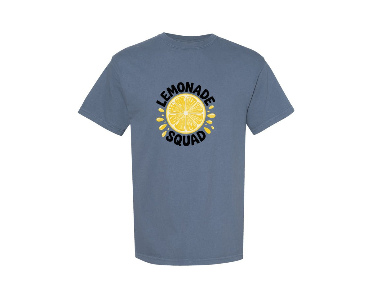 brand:Comfort Colors|color:Blue Jean|Lemonade Squad Limoncello Summer Graphic T-Shirt