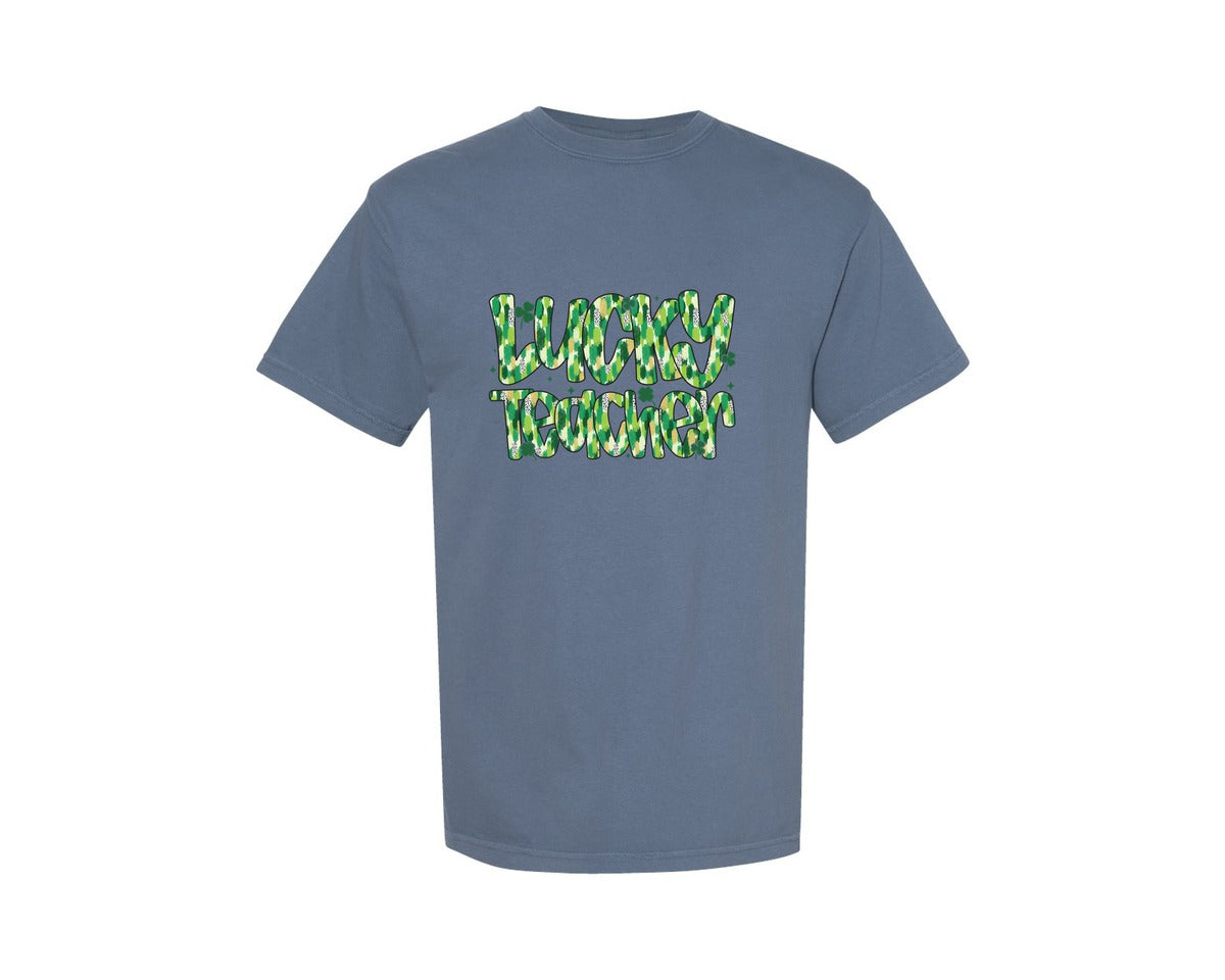 brand:Comfort Colors|color:Blue Jean|St Patricks Day 14 Graphic T-Shirt