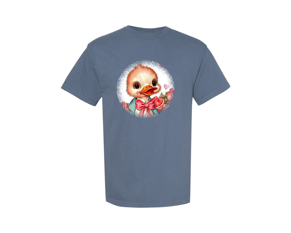 brand:Comfort Colors|color:Blue Jean|Vintage Valentine Round Tshirt 29 Graphic T-Shirt