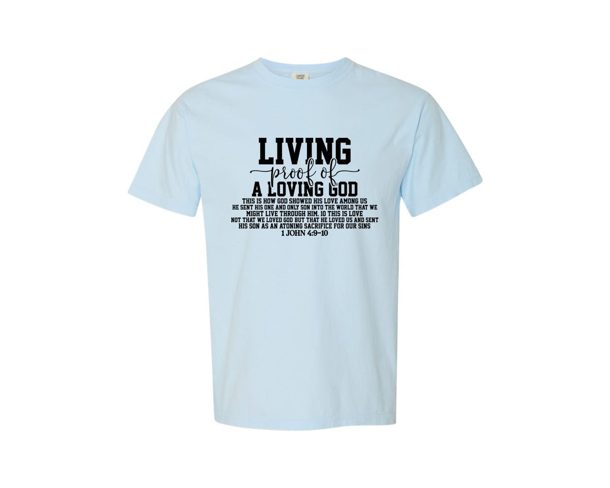 brand:Comfort Colors|color:Chambray|Aesthetic Christian Shirt For Men Graphic T-Shirt