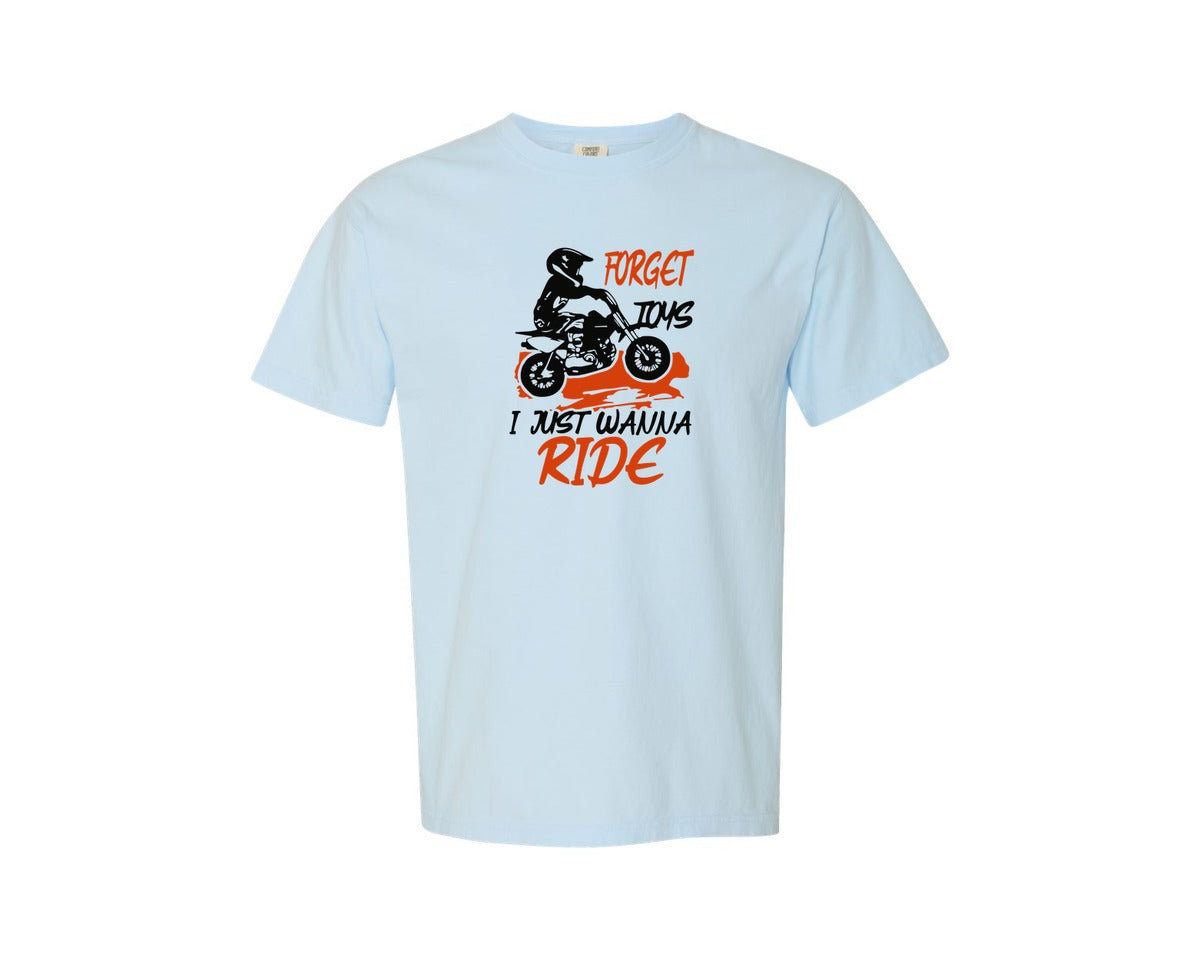 brand:Comfort Colors|color:Chambray|Funny Dirtbike Motorcycle Riding Graphic T-Shirt