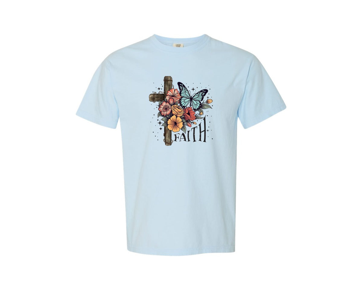 brand:Comfort Colors|color:Chambray|Christian Quotes Religious Graphic T-Shirt