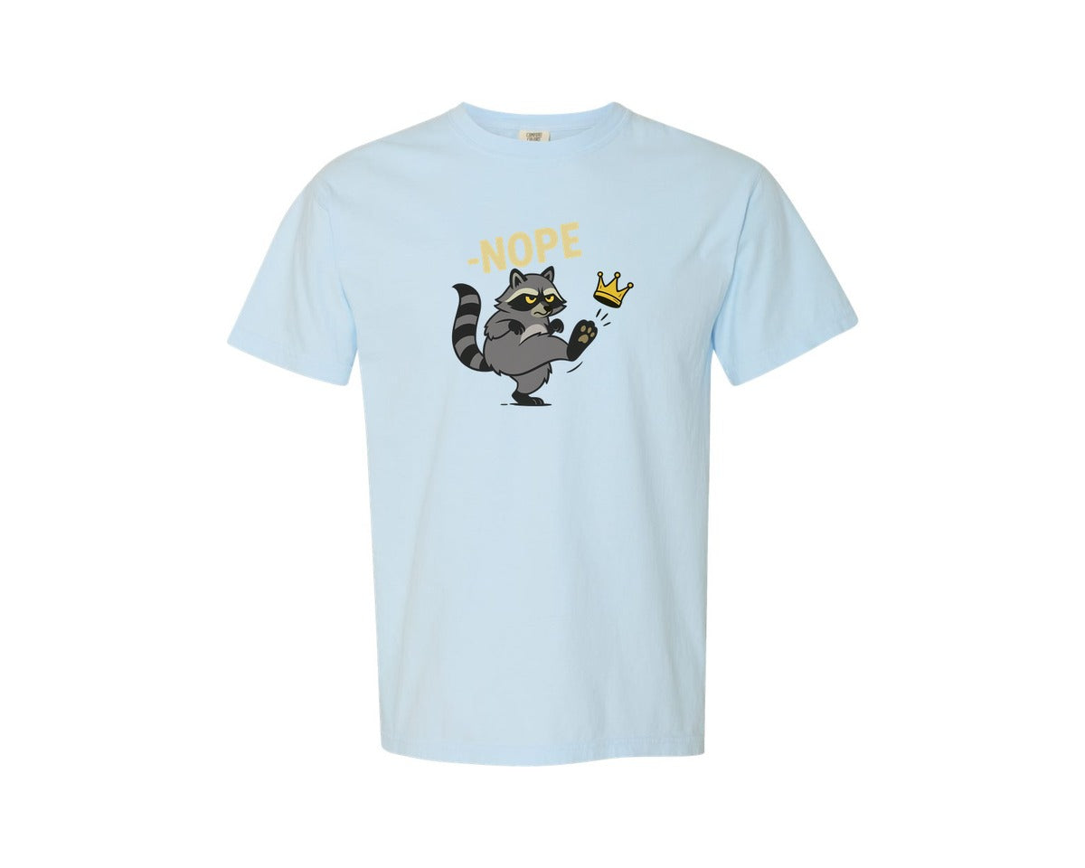 brand:Comfort Colors|color:Chambray|Rejecting Kings In America Democracy Graphic T-Shirt