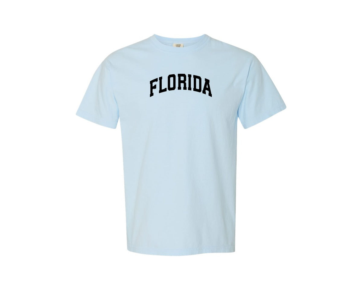 brand:Comfort Colors|color:Chambray|Florida Usa City State Shirt Graphic T-Shirt