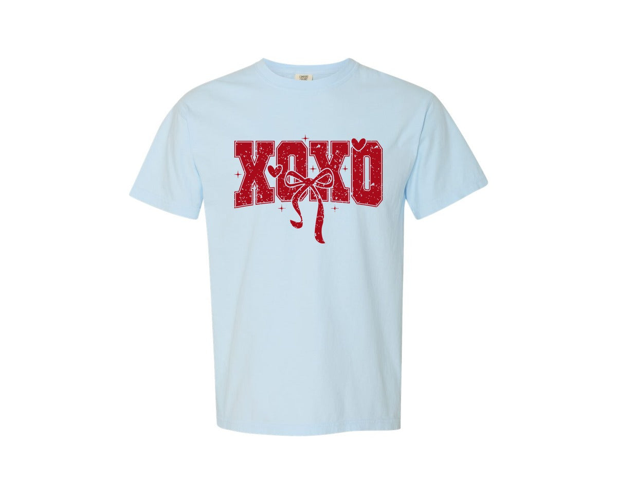 brand:Comfort Colors|color:Chambray|Xoxo Valentine 21 Graphic T-Shirt