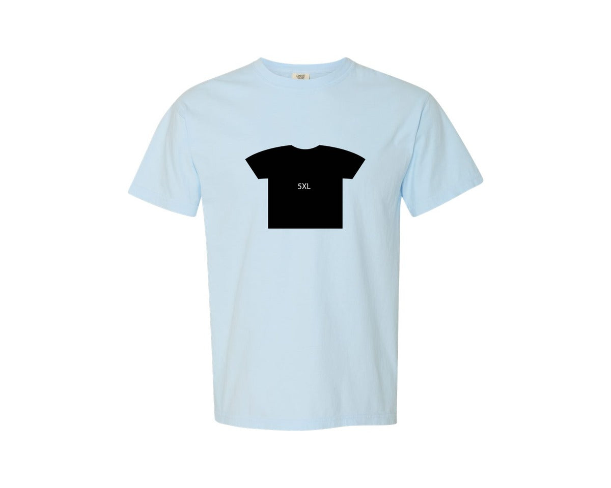 brand:Comfort Colors|color:Chambray|All Over T Shirt Template Graphic T-Shirt