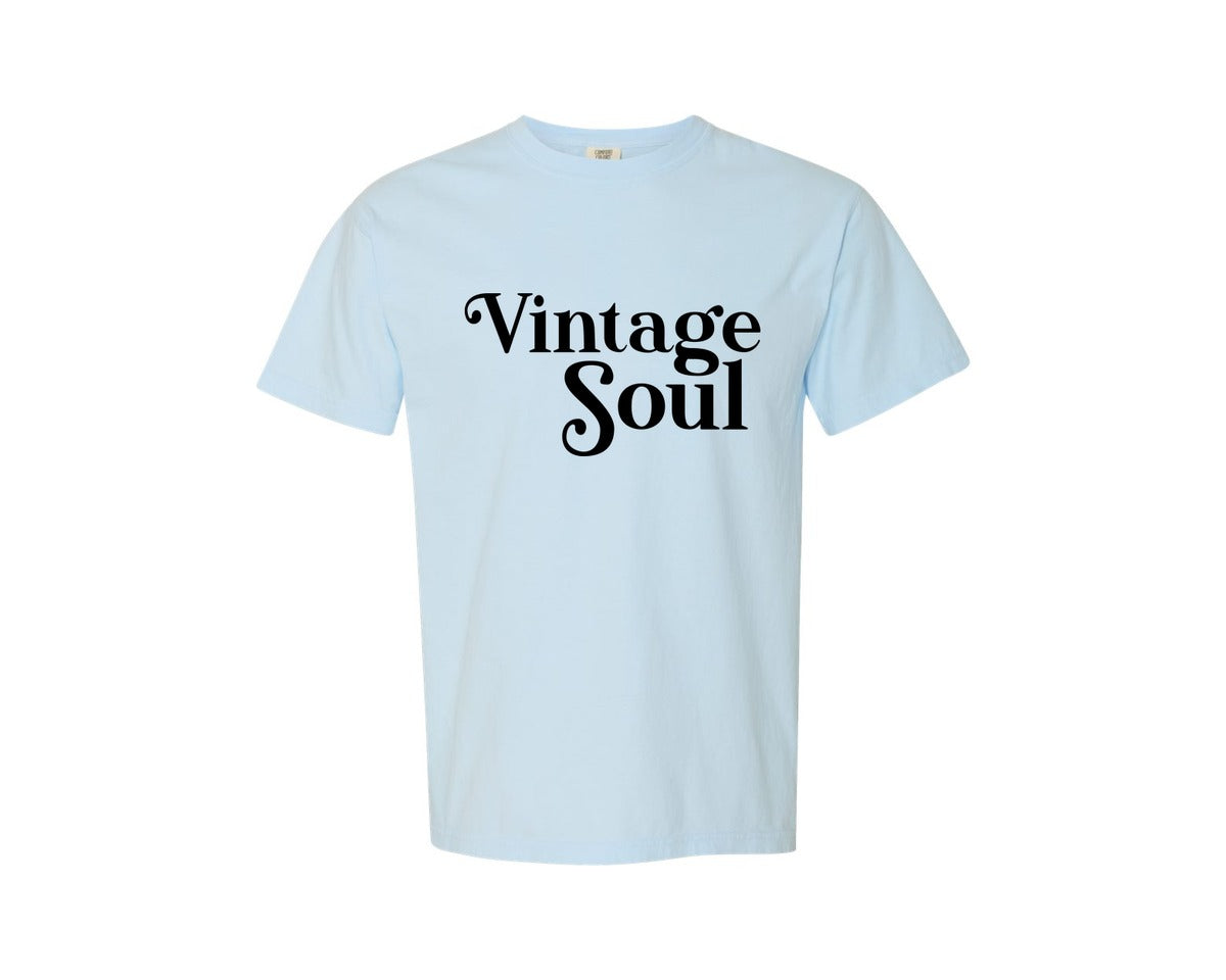 brand:Comfort Colors|color:Chambray|Vintage Soul Svgvintageboho Graphic T-Shirt