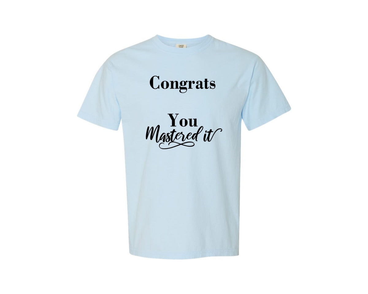 brand:Comfort Colors|color:Chambray|Mastered It 2026 Graduation Cap Congrats Graphic T-Shirt