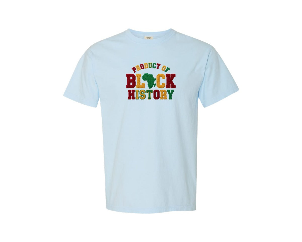 brand:Comfort Colors|color:Chambray|Faux Yarn African Heritage Black History Graphic T-Shirt