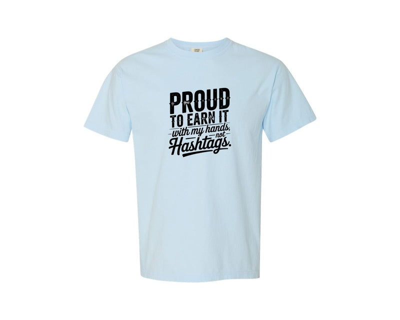 brand:Comfort Colors|color:Chambray|Blue Collar Graphic T-Shirt
