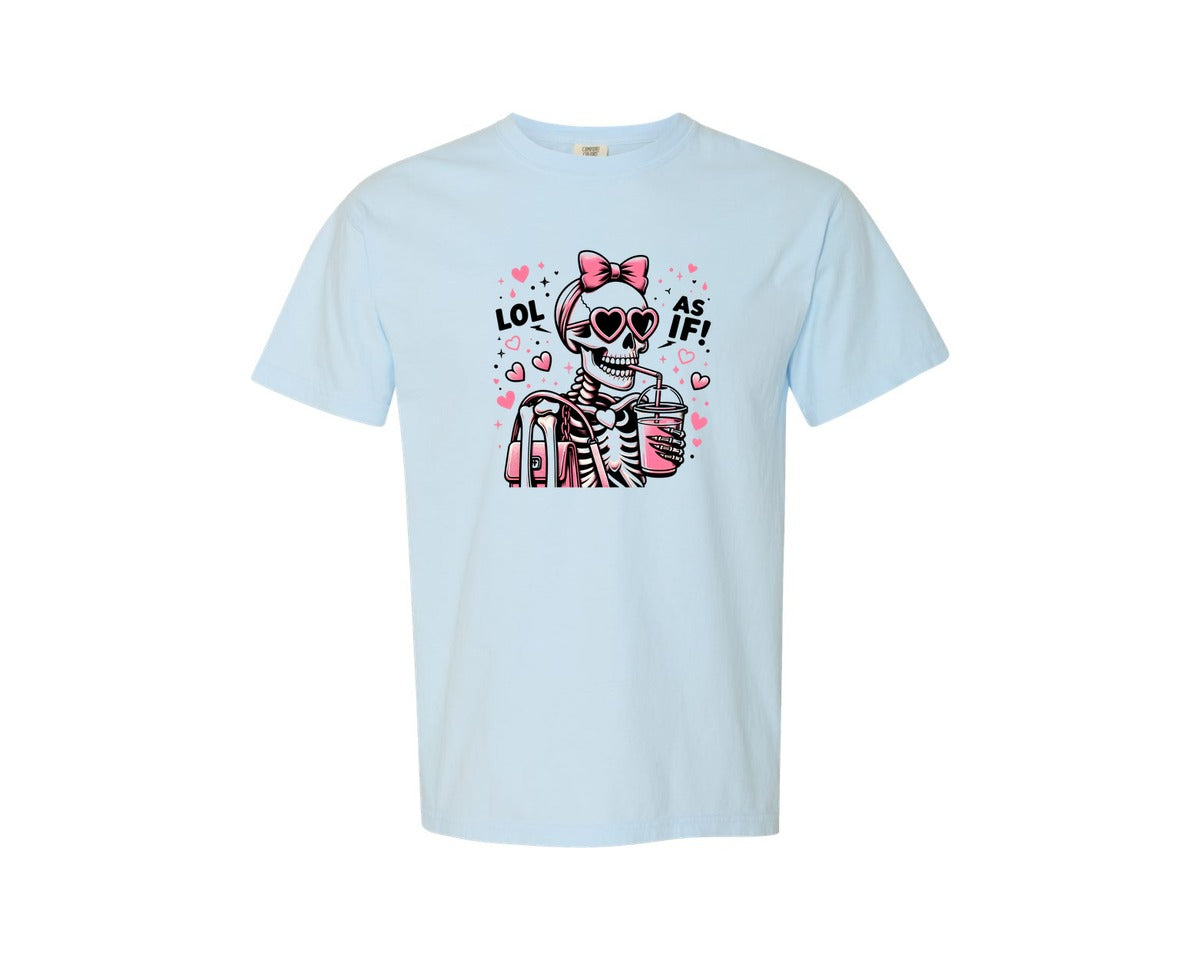brand:Comfort Colors|color:Chambray|Valentine Bougie Funny Graphic T-Shirt