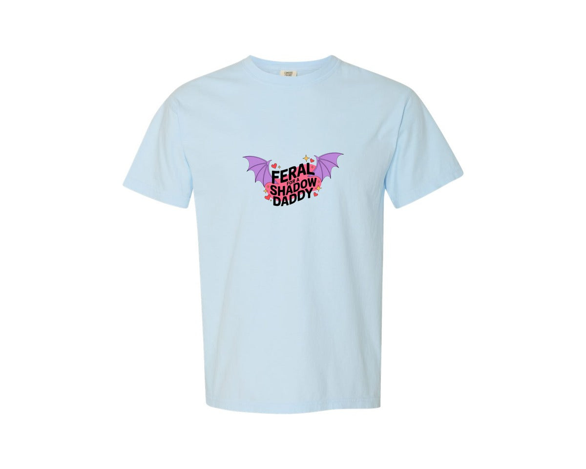 brand:Comfort Colors|color:Chambray|Feral Shadow Daddy Cute Fantasy Graphic T-Shirt