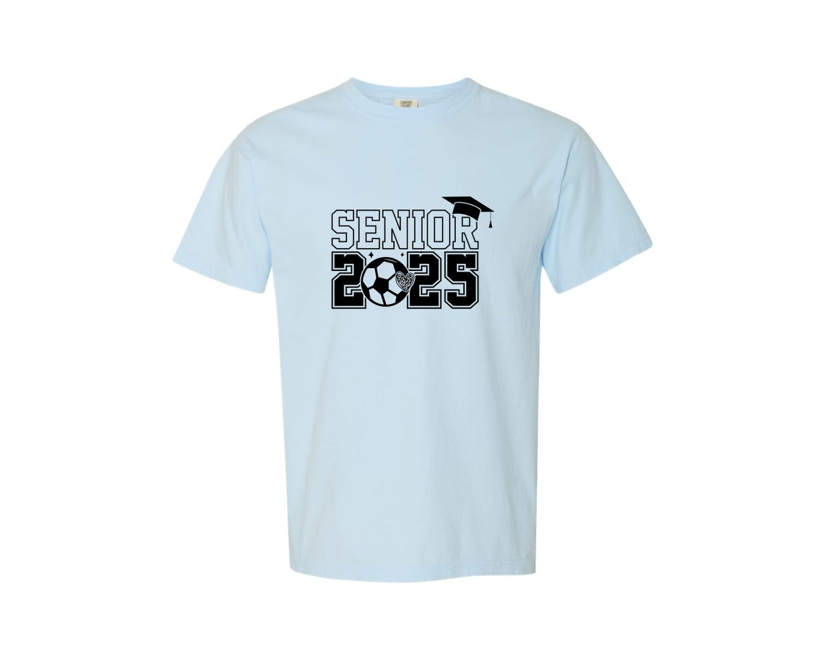 brand:Comfort Colors|color:Chambray|Graduation Senior Soccer 2025 Graphic T-Shirt