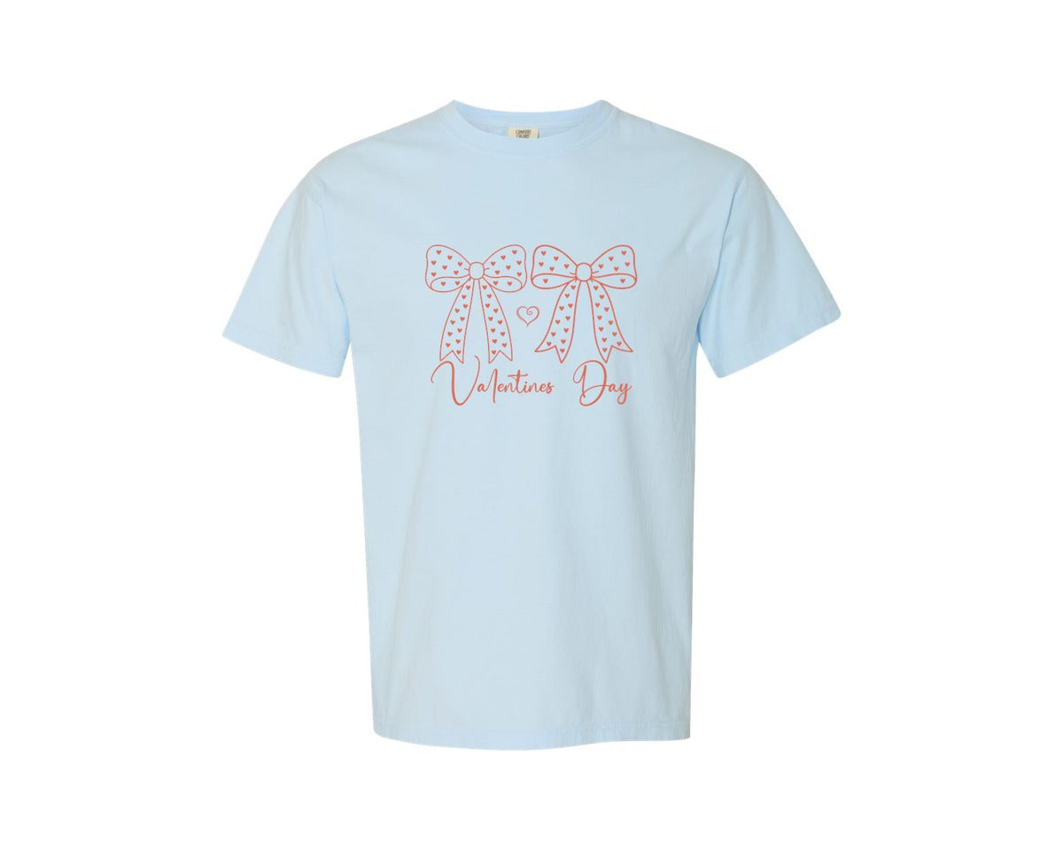 brand:Comfort Colors|color:Chambray|Coquette Valentines Day 3 Graphic T-Shirt