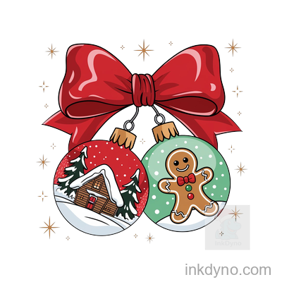 Christmas Ornament Png, Gingerbread Man Png,