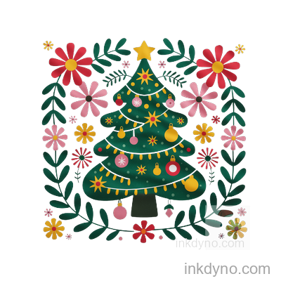 Coquette Tree , Holiday Sublimation DTF Transfer – Ready to Press (Christmas)