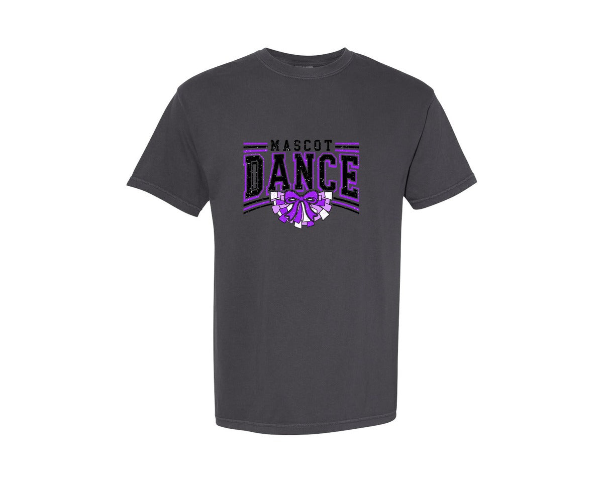brand:Comfort Colors|color:Graphite|Dance Coquette Pom Pom Dance Graphic T-Shirt