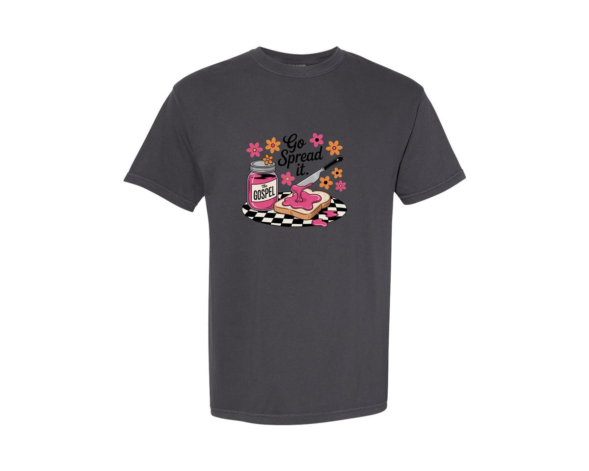 brand:Comfort Colors|color:Graphite|Gospel Christian Faith Based Graphic T-Shirt