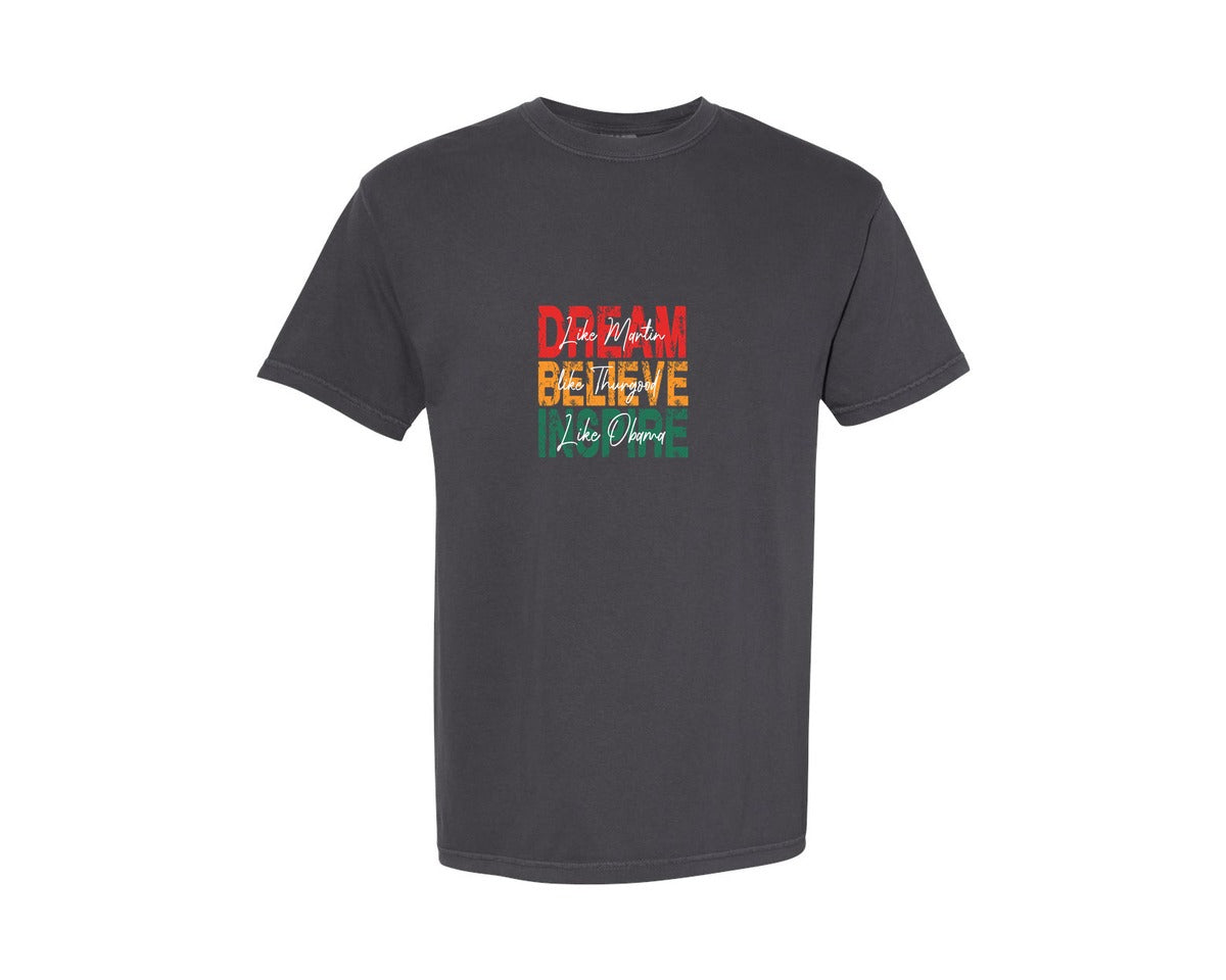 brand:Comfort Colors|color:Graphite|Juneteenth Mlk Black History Graphic T-Shirt