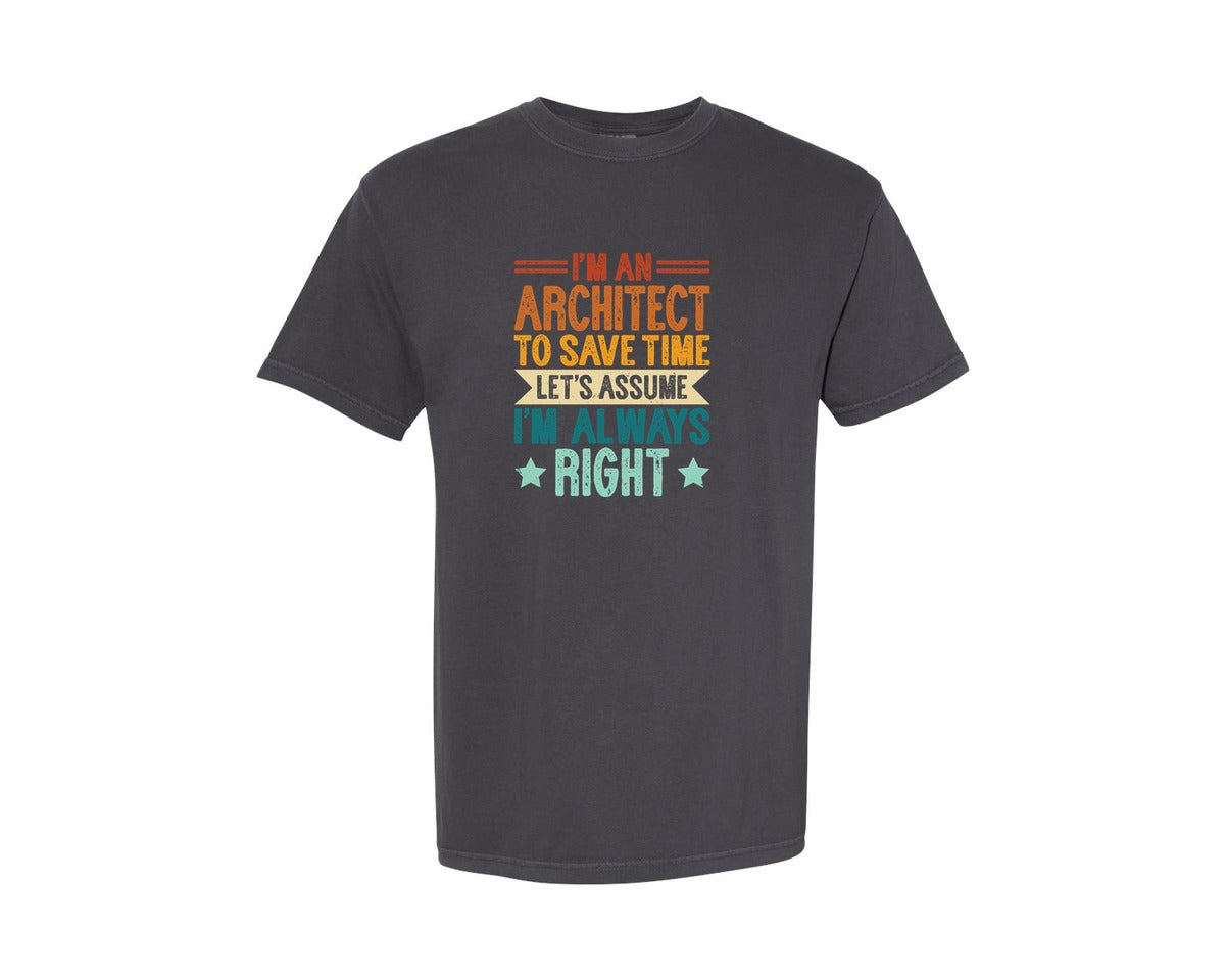 brand:Comfort Colors|color:Graphite|Architect Architecture T Shirt Design 131 Graphic T-Shirt