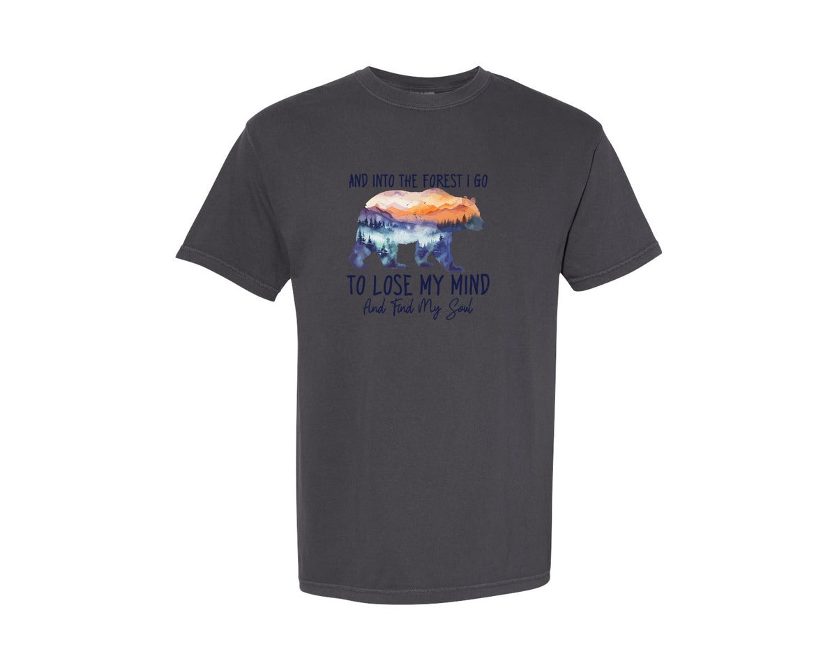 brand:Comfort Colors|color:Graphite|Wildlife Animal Bear Camping Quote Graphic T-Shirt