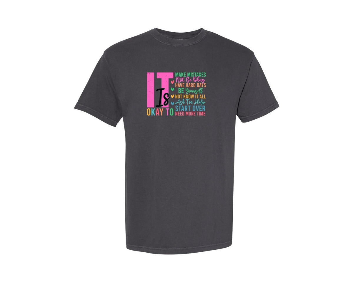 brand:Comfort Colors|color:Graphite|Mental Health Awareness Graphic T-Shirt
