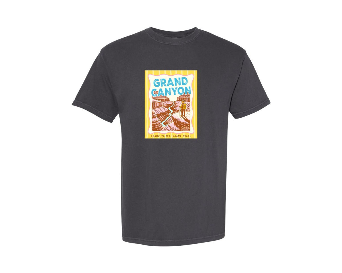 brand:Comfort Colors|color:Graphite|Summer Travel Stamp Graphic T-Shirt