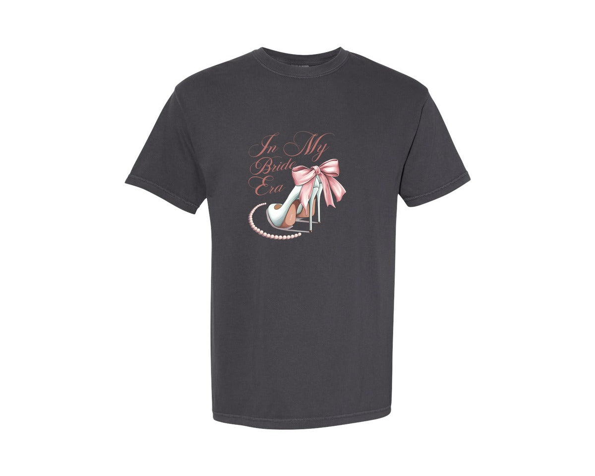 brand:Comfort Colors|color:Graphite|In My Bride Era Elegant Wedding 2 Graphic T-Shirt